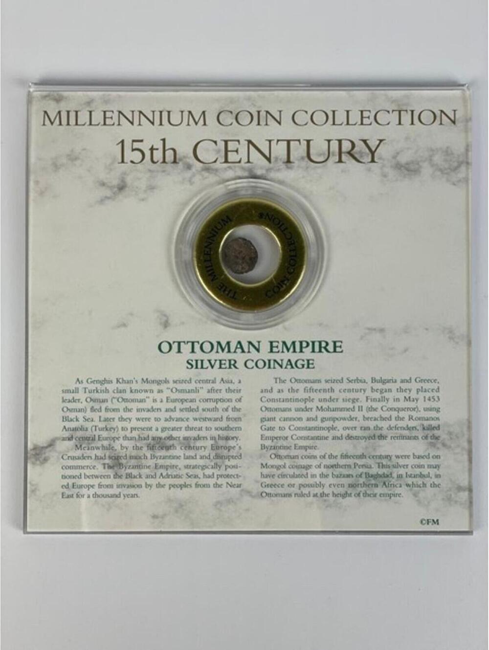 Millennium Coin Collection 15th Century Ottoman Empire Silver Coinage